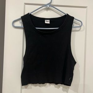 TNA cropped tank with raw hem size 1x